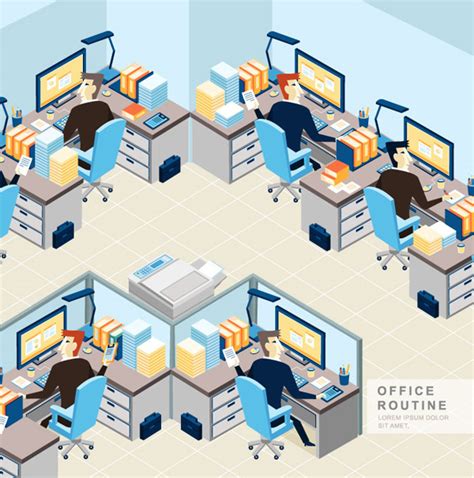 Cartoon Business Office-vector People-free Vector Free Download