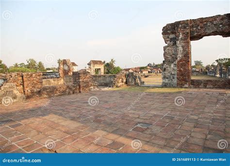 Old Fort Architecture Stone Screen Stock Image - Image of stone, travel ...