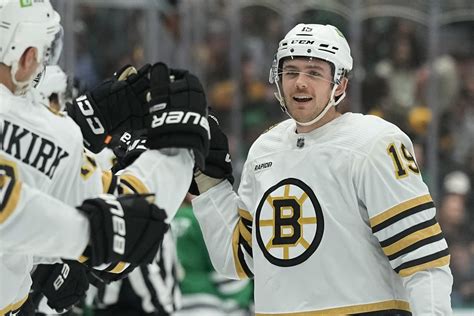 The Boston Bruins were led by rookies on Monday night