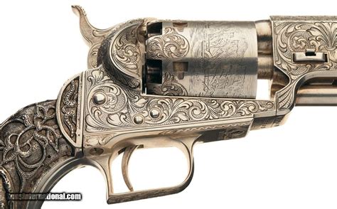 ENGRAVED, COLT 1851 NAVY REVOLVER with the TIFFANY STYLE GRIP for sale