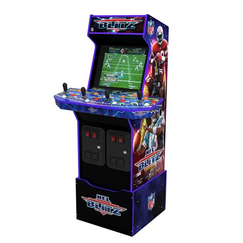 Arcade1UP NFL Blitz Legends, Wi-Fi 1-4 Player, 3 Games in 1, Video Game Arcade with Matching ...