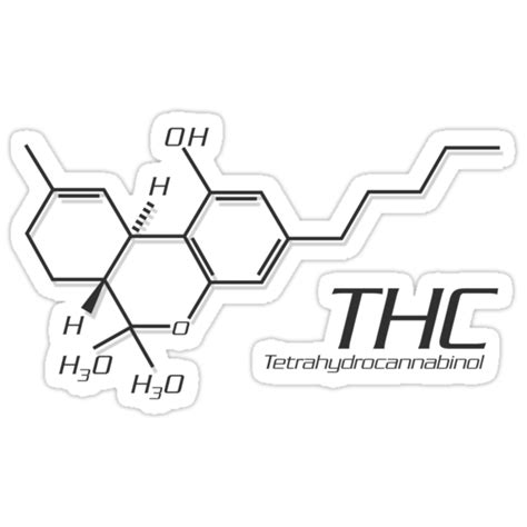 "THC Molecule" Stickers by Netherlabs | Redbubble