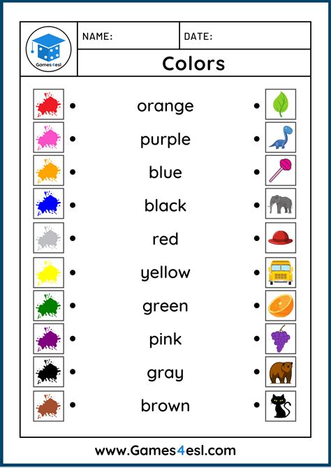 Printable Color Worksheets For Kindergarten | Images and Photos finder