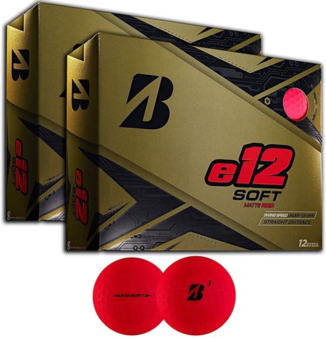 2 Dozen Bridgestone E12 Golf Balls Red Balls - Golf Balls