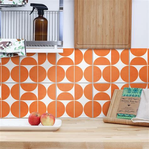 Orange Kitchen Backsplash Tile – Things In The Kitchen