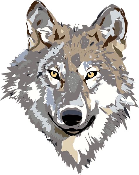 Mascot stylized wolf head - vector clipart - Clip Art Library