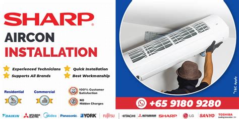 Sharp Aircon Installation - Best aircon service company,singapore - Airconpros