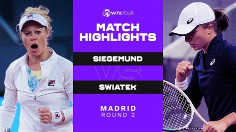 Laura Siegemund vs. Iga Swiatek | 2021 Madrid Round 2 | WTA Match ...