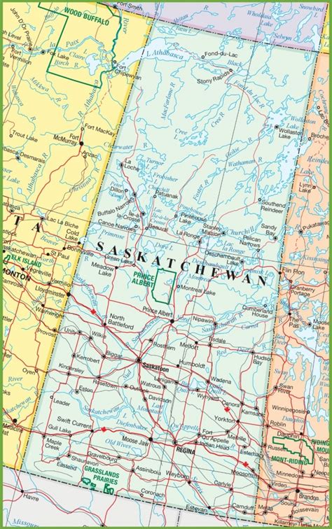 Printable Map Of Saskatchewan - Free Printable Maps