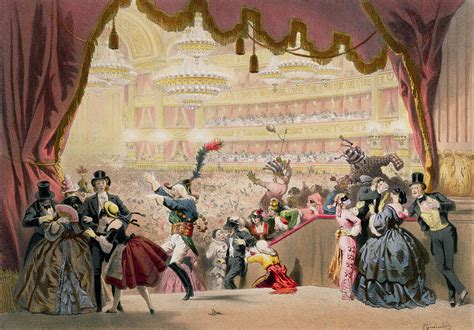 Ball At The Opera Painting by Eugene Charles Francois Guerard