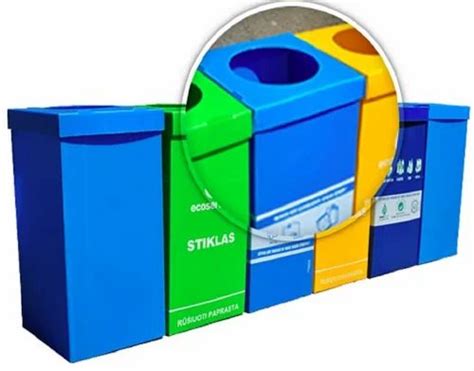 Plastic Recycling Bins (PP Corrugated Waste Bins), Size/Dimension ...