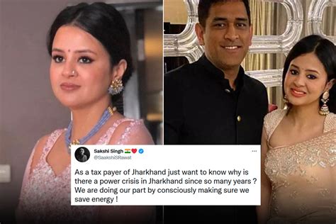 Jharkhand Power Crisis: MSD wife Sakshi Singh Dhoni speaks