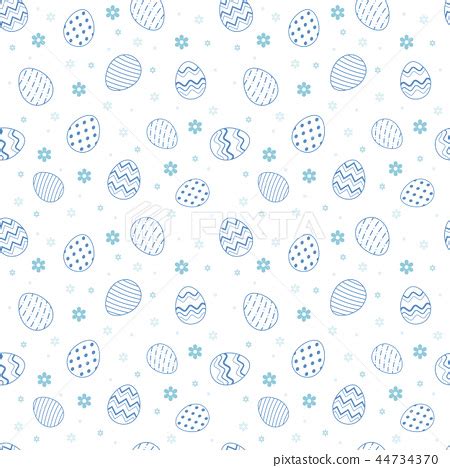 Easter egg seamless pattern background - Stock Illustration [44734370 ...