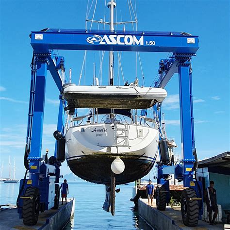 Marine Travelift 25-110 Ton Boat Hoists - Ascom SpA