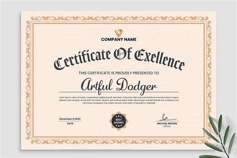 Certificate of Completion Template | Creative Market