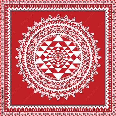 Aipan art traditional folk art, Maa laxmi footprint graphic with mandala pattern Design, Aipan ...