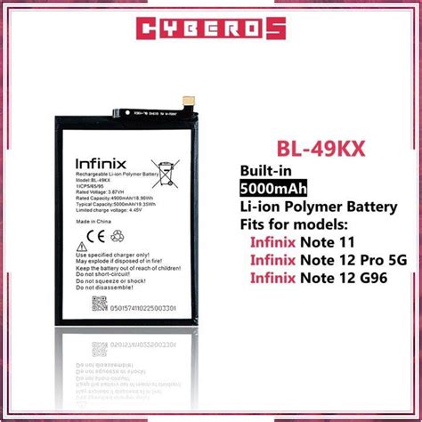 [Infinix] Note 11 / Note 12 Pro BL-49KX Battery | Lazada PH