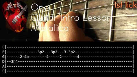 One Guitar Intro Lesson - Metallica (with tabs) - YouTube