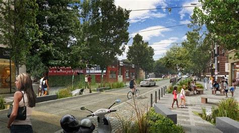 Pedestrian friendly street design, curbless street | Streetscape design, Urban design, Street