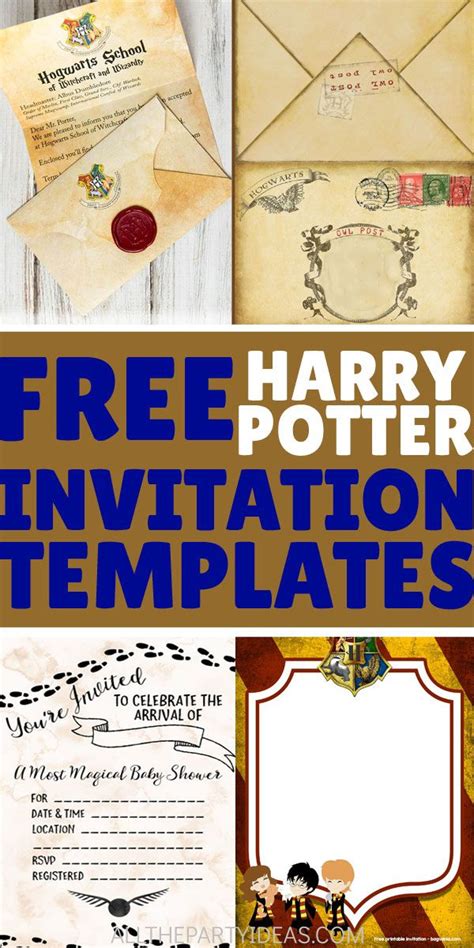 HARRY POTTER INVITATIONS for a birthday party, baby or bridal shower, or… | Harry potter ...