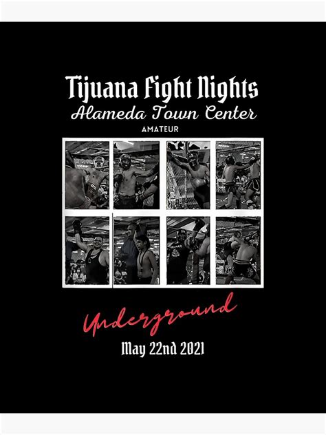 "Tijuana Fight Nights Alameda Town Center " Poster by maizreo | Redbubble