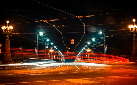 Breathtaking view of road at night · Free Stock Photo