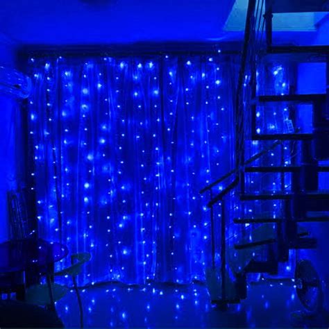 TORCHSTAR 9.8ft x 9.8ft LED Curtain Lights, Starry Christmas String Lights, Indoor Decoration ...