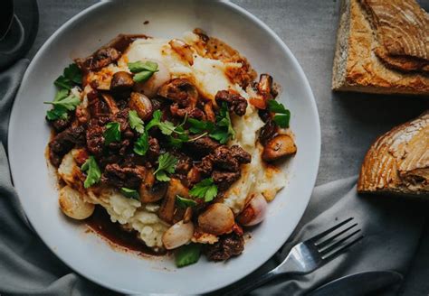 Slow-cooked Shin of Beef in a Rich Mushroom Stew Recipe | Greendale ...