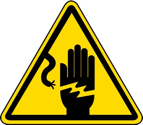 Electrical Shock Warning Label J6533 - by SafetySign.com