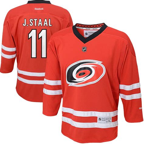 Jordan Staal Carolina Hurricanes Reebok Youth Replica Player Hockey ...