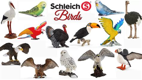 Schleich Birds | 18 Birds | My Schleich Bird Collection | Animal ...