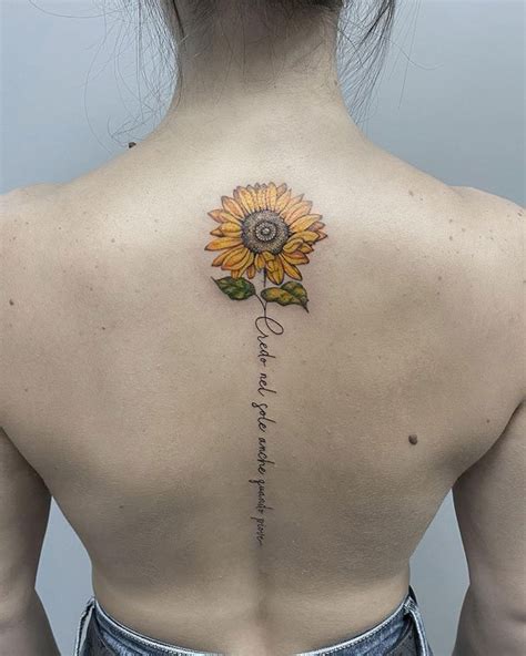 Aggregate 85+ sunflower tattoo with words best - in.coedo.com.vn