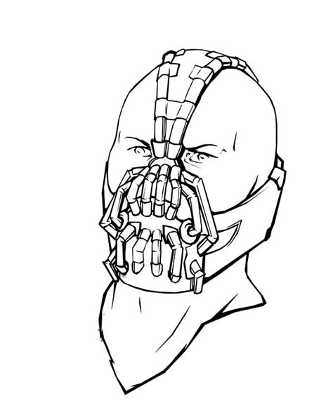 Bane Mask Drawing at GetDrawings | Free download