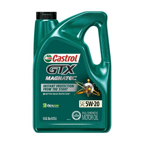 Castrol GTX MAGNATEC 5W-20 Full Synthetic Motor Oil, 5 Quarts - Walmart.com - Walmart.com