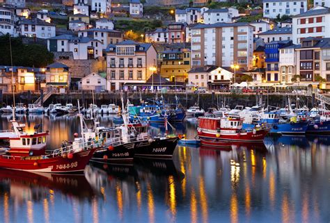 The fisherman's harbour in Luarca.