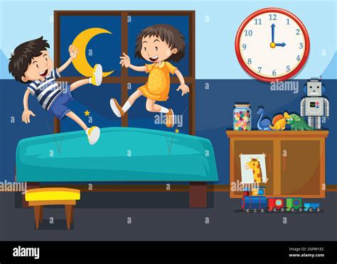 Cartoon boy girl playing toys hi-res stock photography and images - Alamy