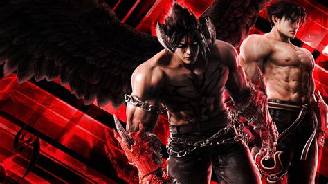 Download Jin Kazama Normal And Devil Form Wallpaper | Wallpapers.com