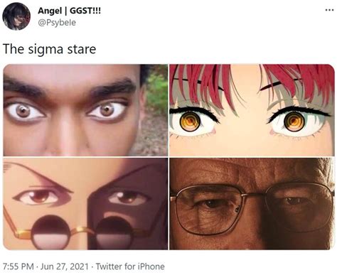 The sigma stare | Sigma Stare | Know Your Meme