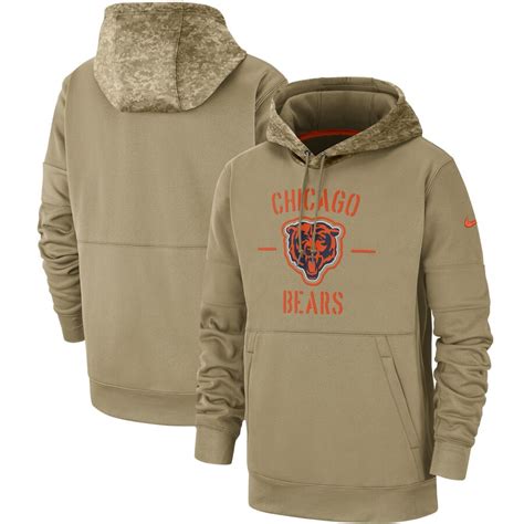 Chicago Bears Military Hoodies S M L XL 2X 3X 4X Salute Service