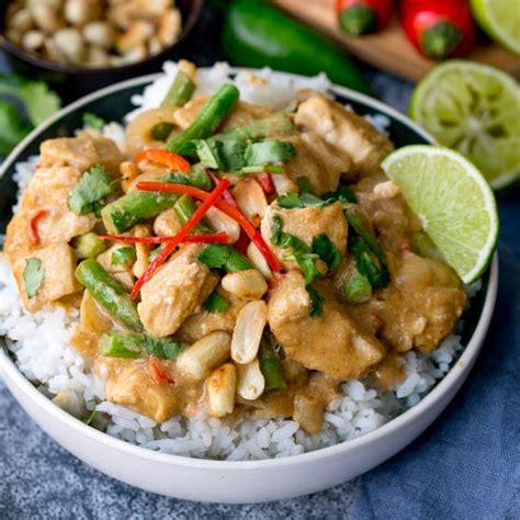 Peanut Butter Chicken - Ready in 20 Mins - Nicky's Kitchen Sanctuary