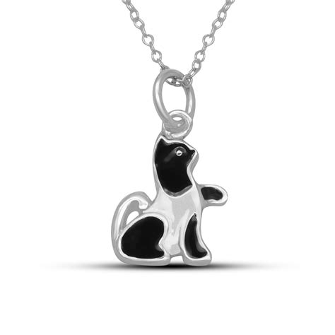 Black Cat Pendant - Silver Deal