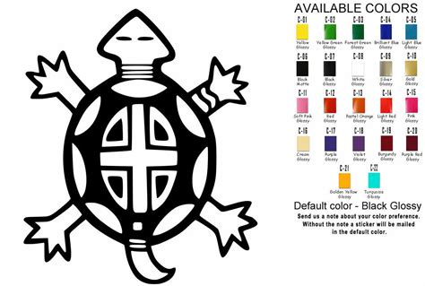 Indian Turtle Clan Vinyl Decal Sticker Native American Spirit Indian ...