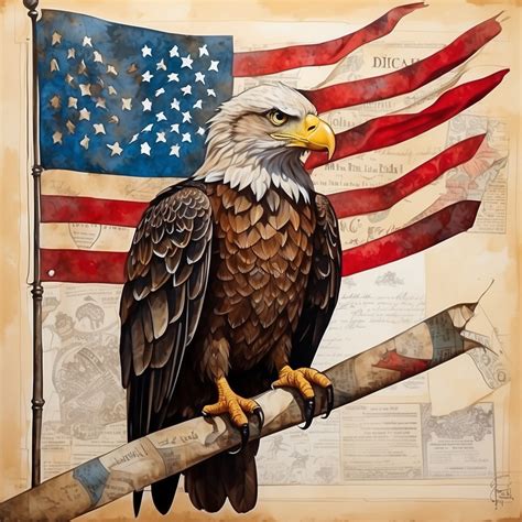 Independence Day Eagle Art Print Free Stock Photo - Public Domain Pictures