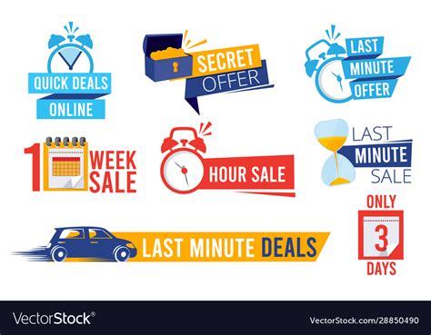 Last offers sale counter best time deals discount Vector Image