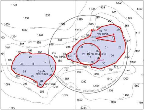 NOAA Ocean Explorer: NW Hawaiian Islands: Chart of Nihoa island