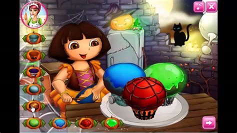 Dora Halloween Cupcakes-New Online video GAME- - YouTube