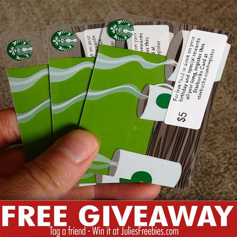 Starbucks Gift Card Giveaway - Julie's Freebies