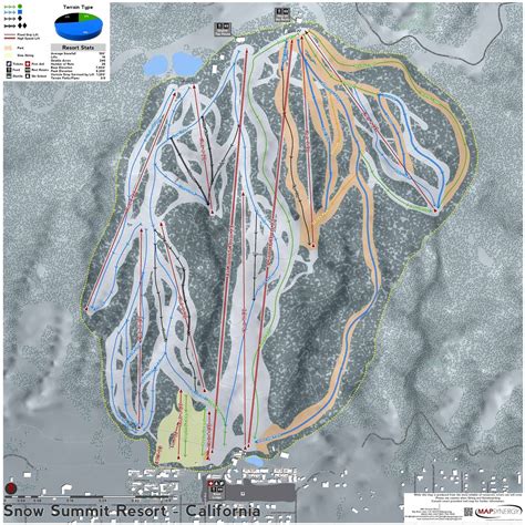 Snow Summit Resort ski map | Ski hacks, Resort, Skiing