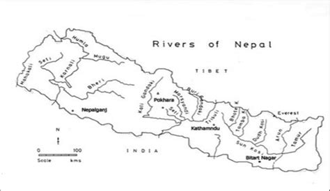 2 The major river systems of Nepal. | Download Scientific Diagram