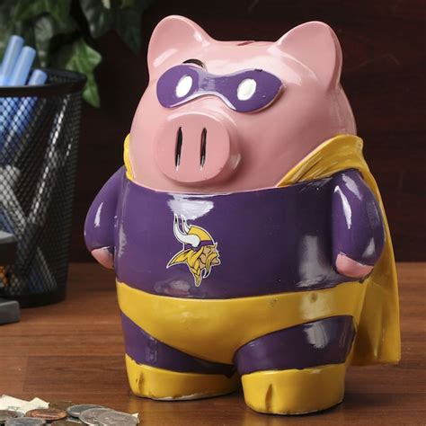 Minnesota Vikings Large Superhero Piggy Bank - NFLShop.com